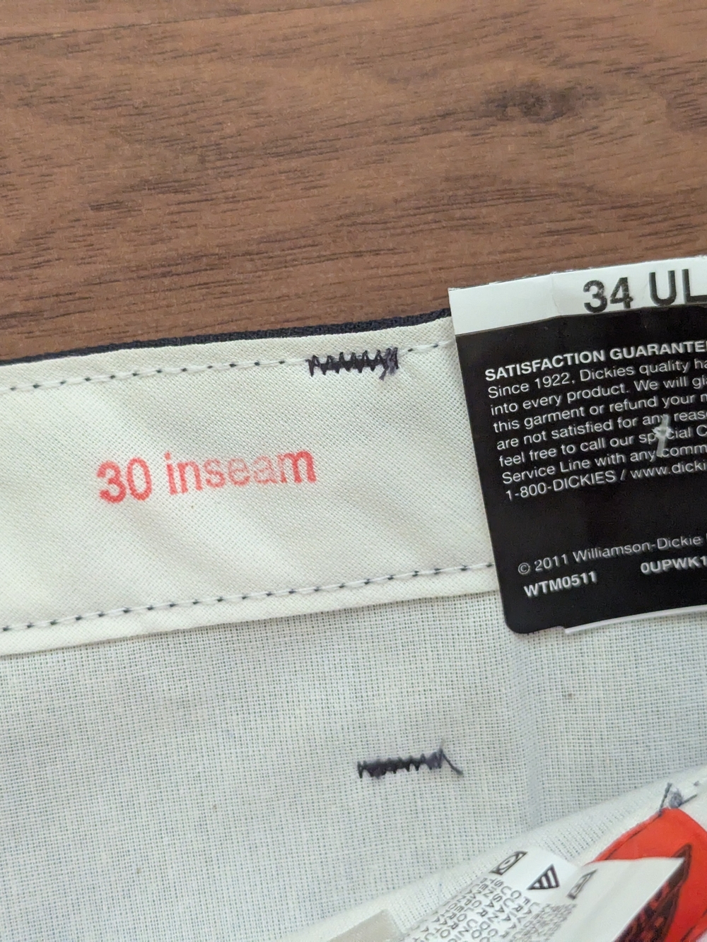 Dickies Men’s Black Work Pants - Classic Fit - Picture 4 of 5